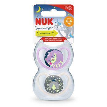 Set Nuk de 2 Chupetes Space Luminoso