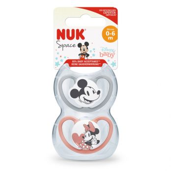 Set de 2 Chupetes NUK Disney Space Mickey Mouse T2