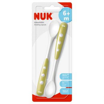 Set Nuk de 2 Cucharas Largas - Colores Surtidos