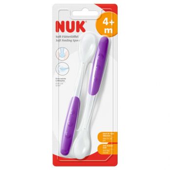 Set Nuk de 2 Cucharas Largas de Silicona - Colores